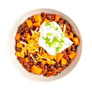 Vegan 'Chorizo' and Black Bean Chili
