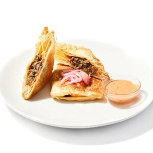 Ground Beef Flaky Flatbread