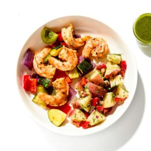 Un-Skewered Grilled Shrimp Kebab