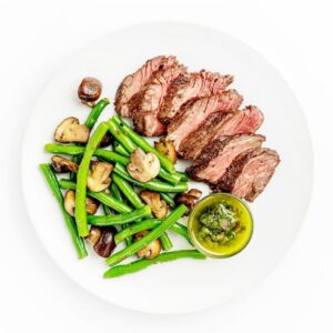 Lime Hanger Steak & Chimichurri Sauce
