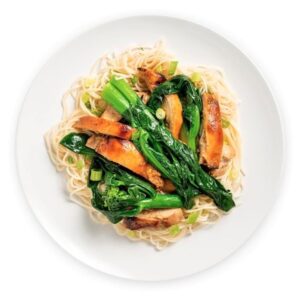 Cantonese BBQ Chicken with Scallion Noodles -